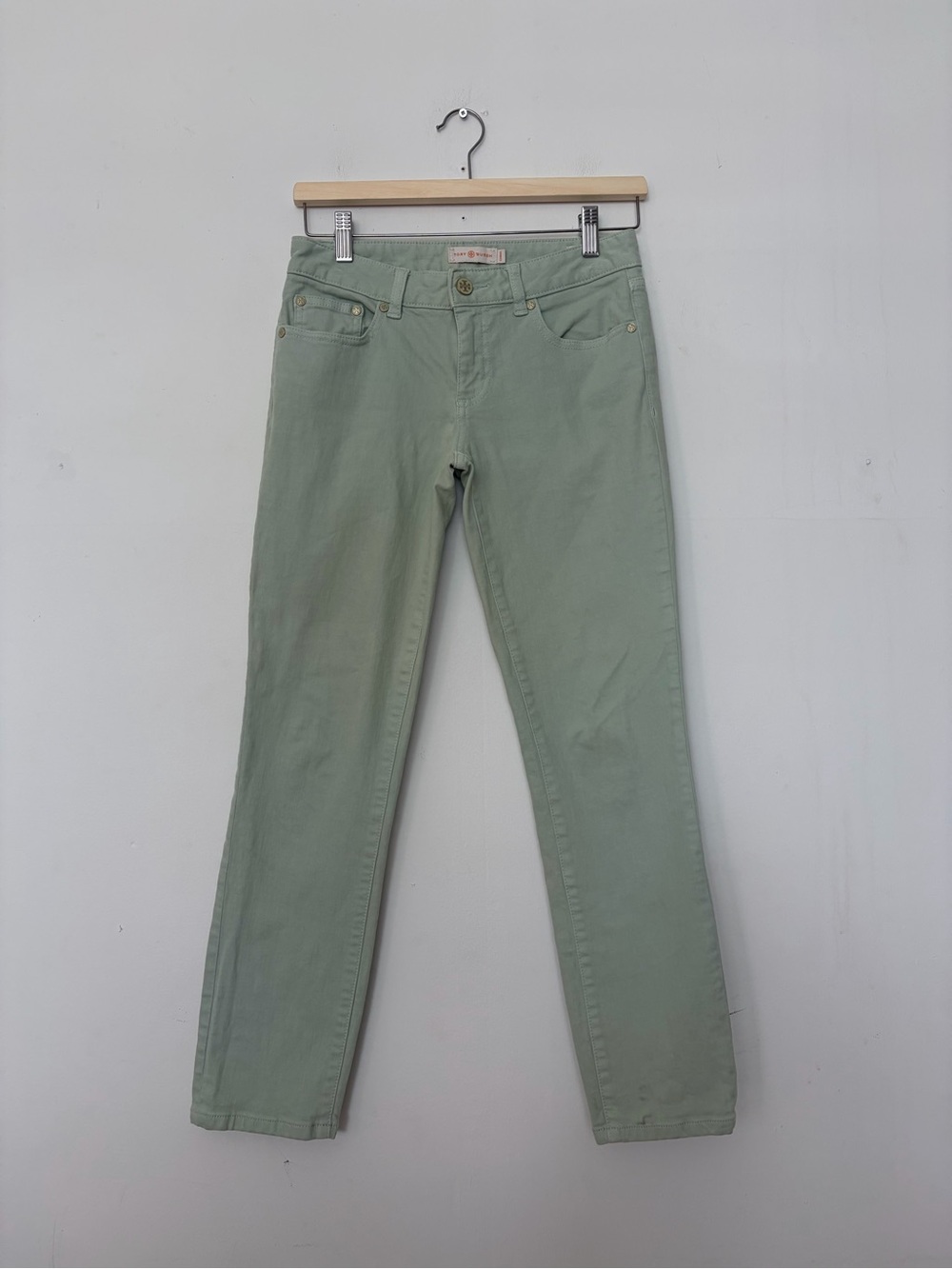 Tory Burch Women’s Mint Green Skinny Jeans